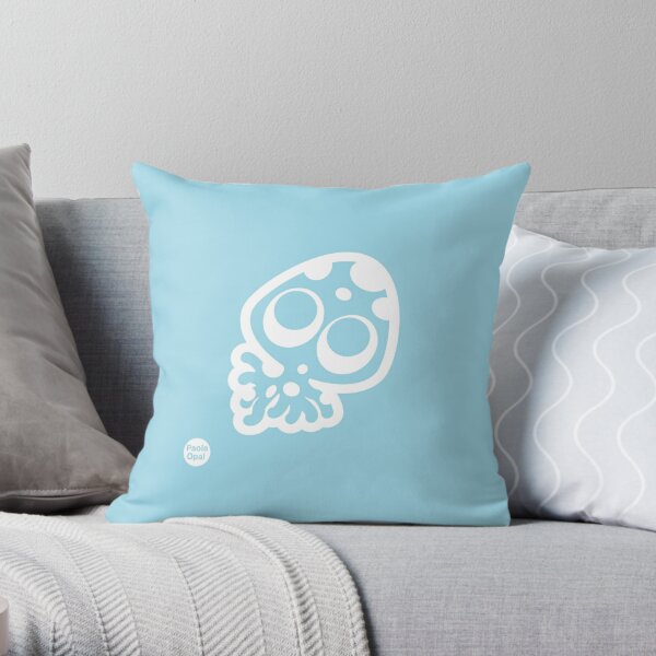 Tecka the octopus from the Simply Small Series (reverse) Throw Pillow
