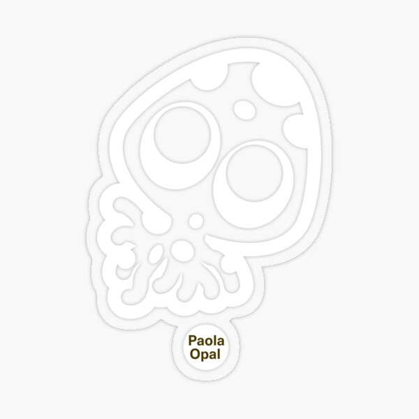 Tecka the octopus from the Simply Small Series (reverse) Transparent Sticker