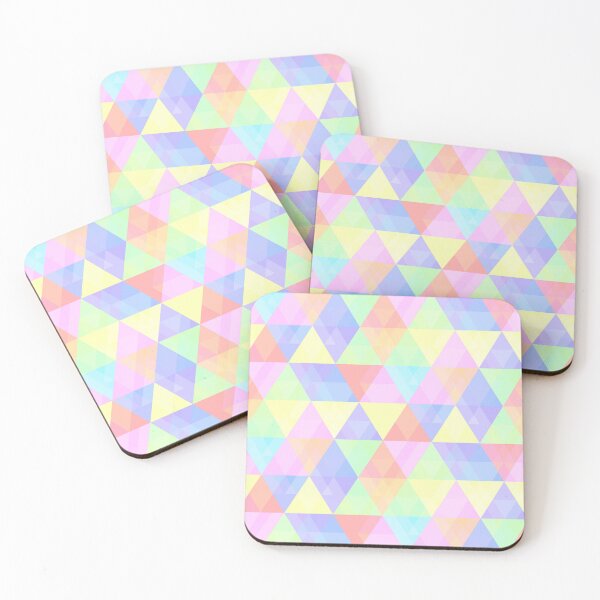 Item preview, Colorful pastel triangle overlay pattern designed and sold by starseedgems.