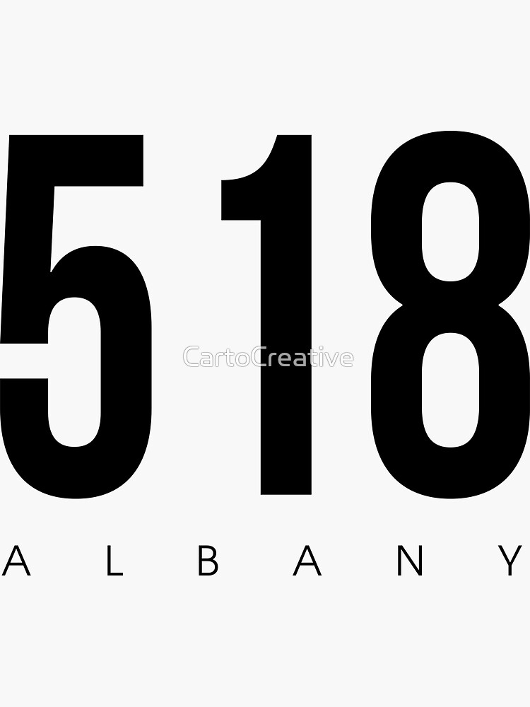 albany-ny-518-area-code-sticker-by-cartocreative-redbubble