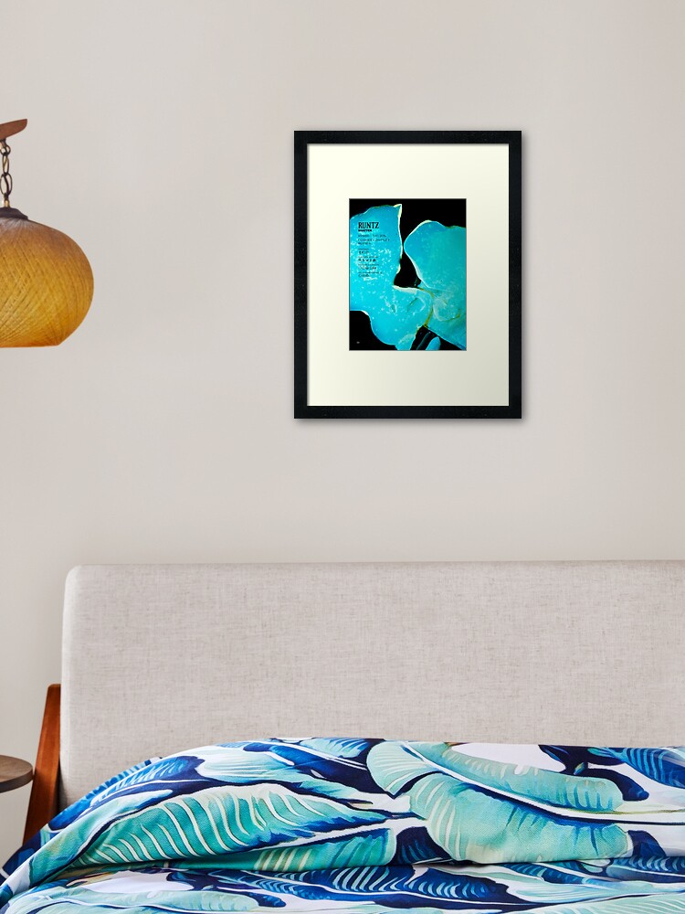 Thumbnail 2 of 7, Framed Art Print, Runtz Shatter Stat Poster | The Secret Colors of Cannabis Official designed and sold by cutbysam.