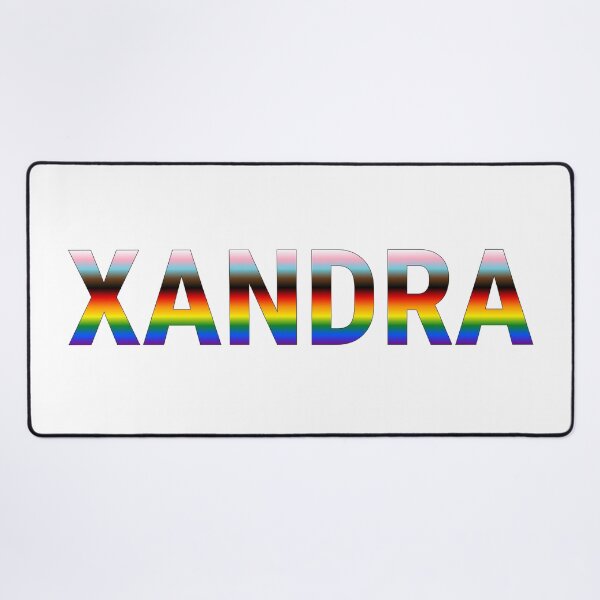 Item preview, Xandra Rainbow Progress Pride Name designed and sold by PrideNames.