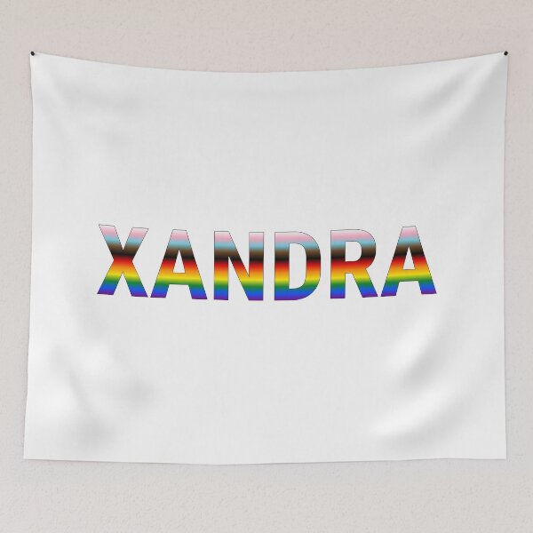 Item preview, Xandra Rainbow Progress Pride Name designed and sold by PrideNames.