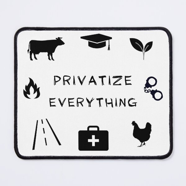 Item preview, Privatize Everything Sticker designed and sold by Liberty & Unicorns.
