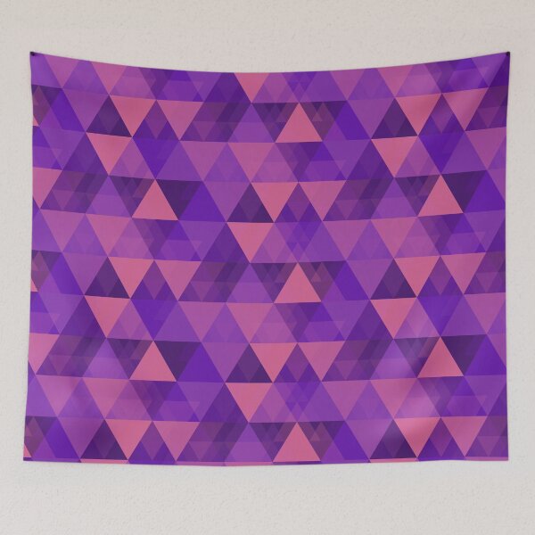 Item preview, Violet and pink triangle overlay pattern designed and sold by starseedgems.