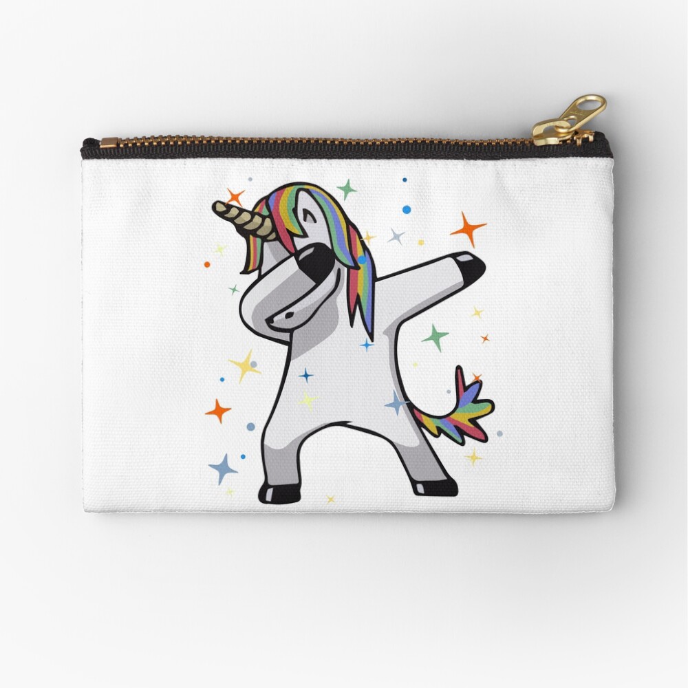 Original Unicorn Dab Zipper Pouch