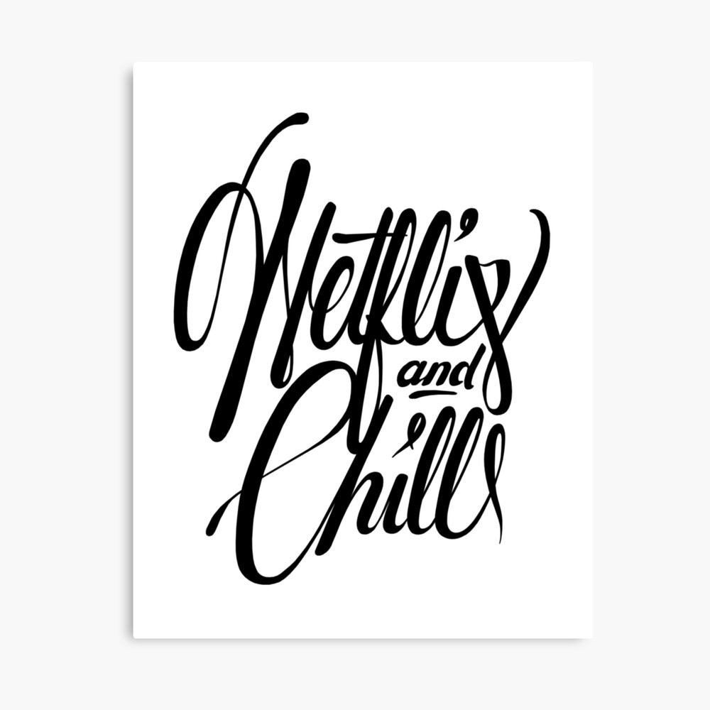 Impression Photo Netflix Amp Chill Noir Et Blanc Par Treschicxo Redbubble Impression Photo Netflix Amp Chill Noir Et Blanc Par Treschicxo Redbubble