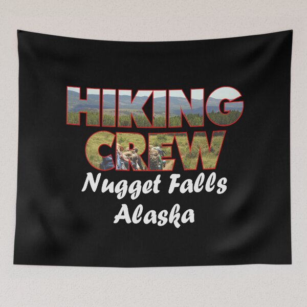 Item preview, Hiking Crew Nugget Falls Trail Tongass National Forest Juneau Alaska designed and sold by Sonatablue.