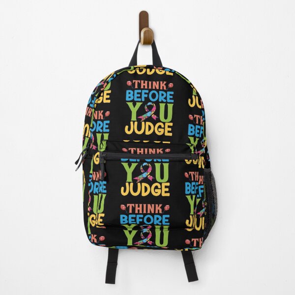 Artikelvorschau, Think Before YOu Judge Autism Autistic support Be Positive Aspire To Inspire Happy Life Apparel Essential Motivation Inspiration Joy Mood entworfen und verkauft von DesignByHeartUK.