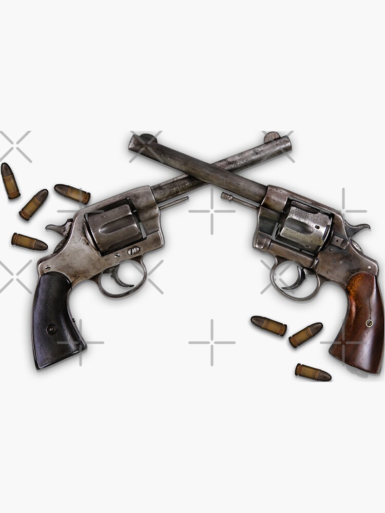 Sticker for Sale mit Gewehr-Logo-Aufkleber, Waffe, Waffen-Logo-Aufkleber  von Desgin0001