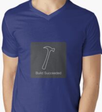 Build Succeeded (Dark Version) Men's V-Neck T-Shirt