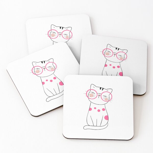 Item preview, Kitty with lashes for a lash tech designed and sold by 306Biz.