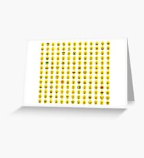 The Many Faces of Lego Greeting Card