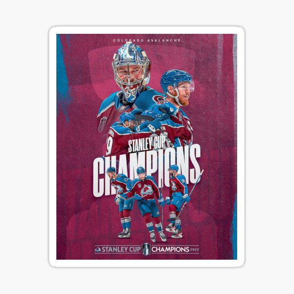 Colorado Avalanche Stanley Cup Champions, High Quality Vinyl Stickers