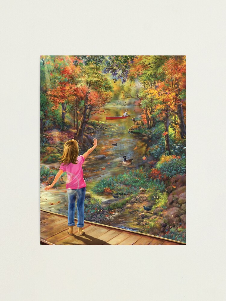 Alternate view of Peanut Visits Mounds State Park Artwork Collection #1 Photographic Print