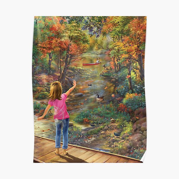 Peanut Visits Mounds State Park Artwork Collection #1 Poster