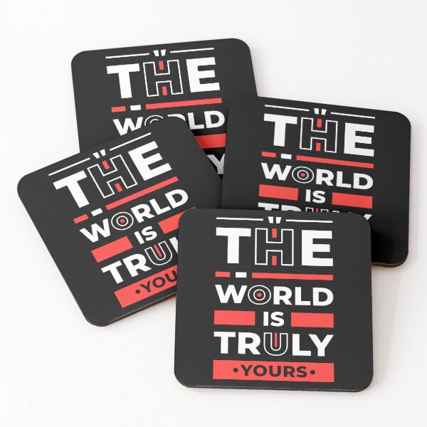 Item preview, The World Is Truly Yours - Entrepreneur Inspirational Quote designed and sold by Optix.