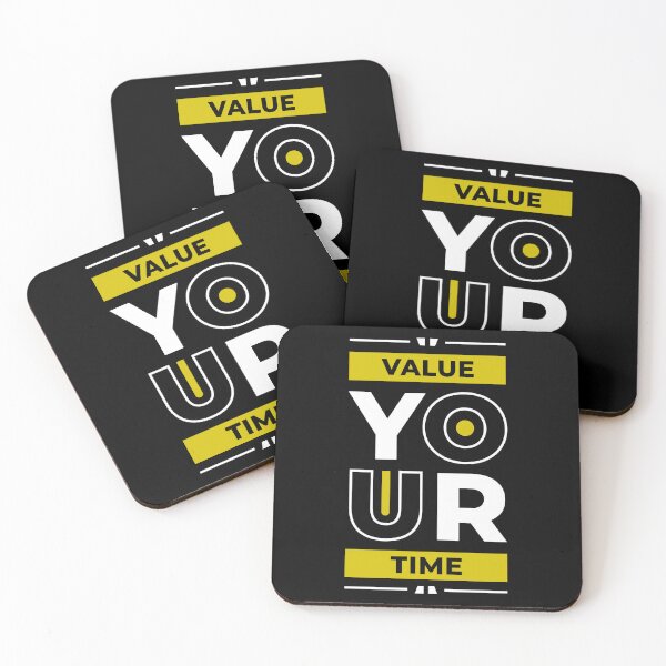 Item preview, Value Your Time - Young Entrepreneur Inspirational Quote designed and sold by Optix.
