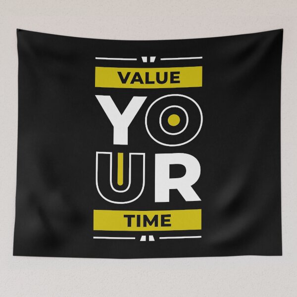 Item preview, Value Your Time - Young Entrepreneur Inspirational Quote designed and sold by Optix.