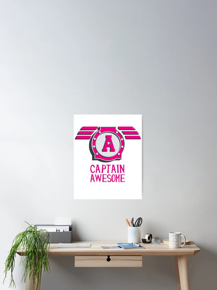 Thumbnail 2 of 3, Poster, Captain Awesome designed and sold by Rae134.