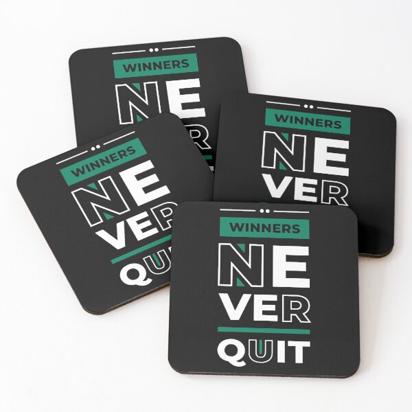 Item preview, Winners Never Quit - Entrepreneur Inspirational Quote designed and sold by Optix.