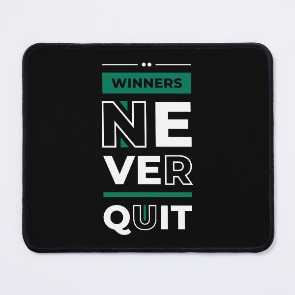 Item preview, Winners Never Quit - Entrepreneur Inspirational Quote designed and sold by Optix.