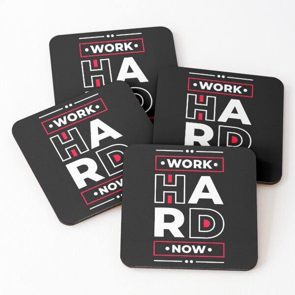 Item preview, Work Hard Now - Young Entrepreneur Inspirational Quote designed and sold by Optix.