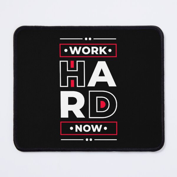 Item preview, Work Hard Now - Young Entrepreneur Inspirational Quote designed and sold by Optix.