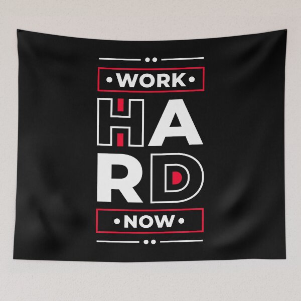 Item preview, Work Hard Now - Young Entrepreneur Inspirational Quote designed and sold by Optix.
