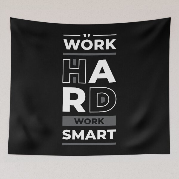 Item preview, Work Hard Work Smart - Young Entrepreneur Inspirational Quote designed and sold by Optix.