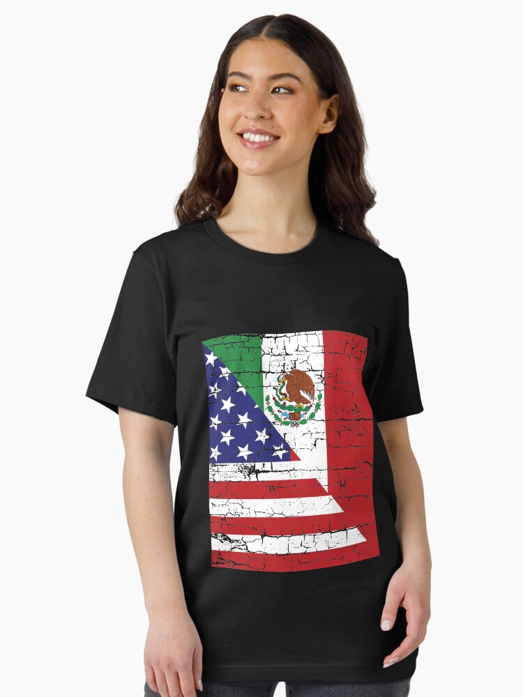 Thumbnail 2 of 7, Essential T-Shirt, Vintage Mexican American Flag Cool T-Shirt designed and sold by EthosWear.