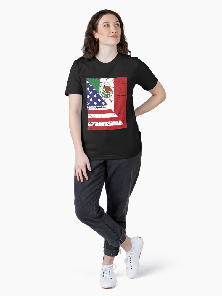 Thumbnail 4 of 7, Essential T-Shirt, Vintage Mexican American Flag Cool T-Shirt designed and sold by EthosWear.