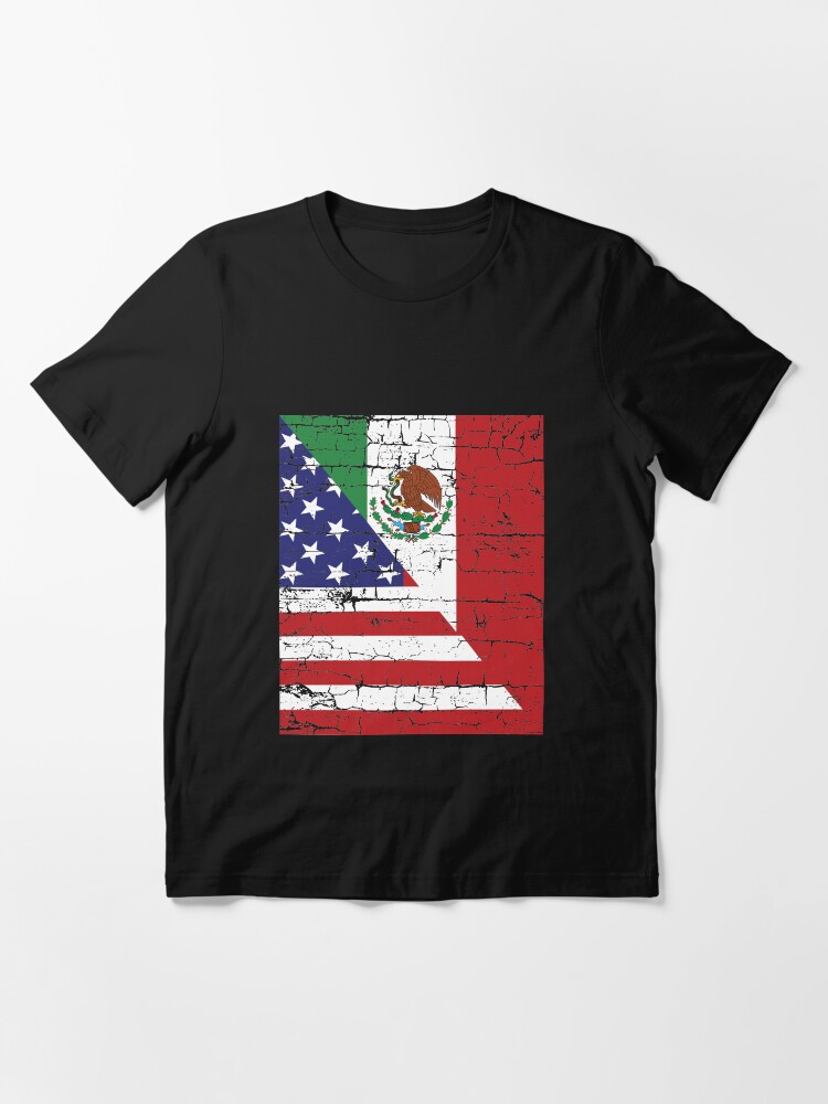 Thumbnail 3 of 7, Essential T-Shirt, Vintage Mexican American Flag Cool T-Shirt designed and sold by EthosWear.