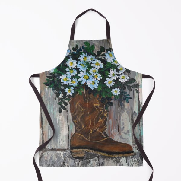 Item preview,  aesthetic western country farm rustic barn wood cowboy boot autumn fall daisy designed and sold by LEILA ART SPACE.