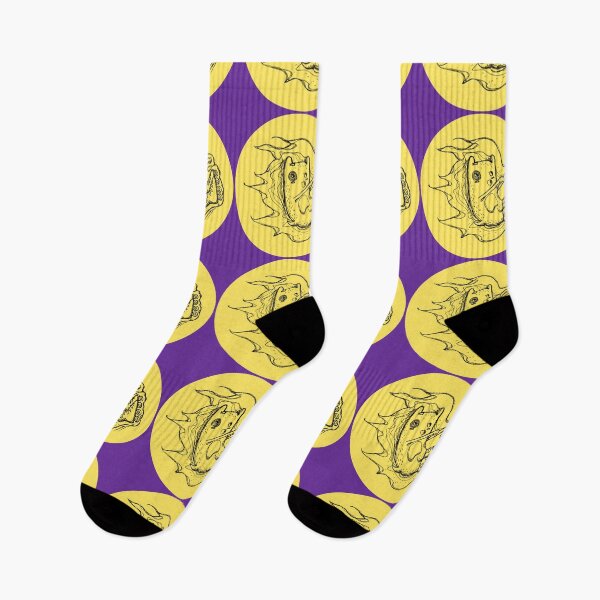 Item preview, Freestyle skater cat in yellow and purple designed and sold by SenoritaAdeline.