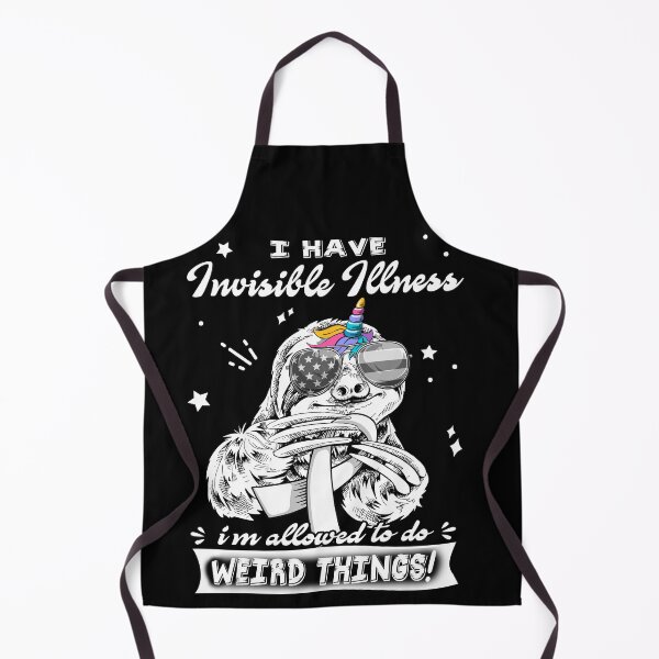 Item preview, Funny Sloth I Have Invisible Illness I'm Allowed To Do Weird Things designed and sold by Kohend.