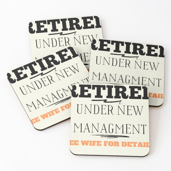 Item preview, Mens Under new Managment | Funny Retirement Gift fore mens designed and sold by Bap-tiste.