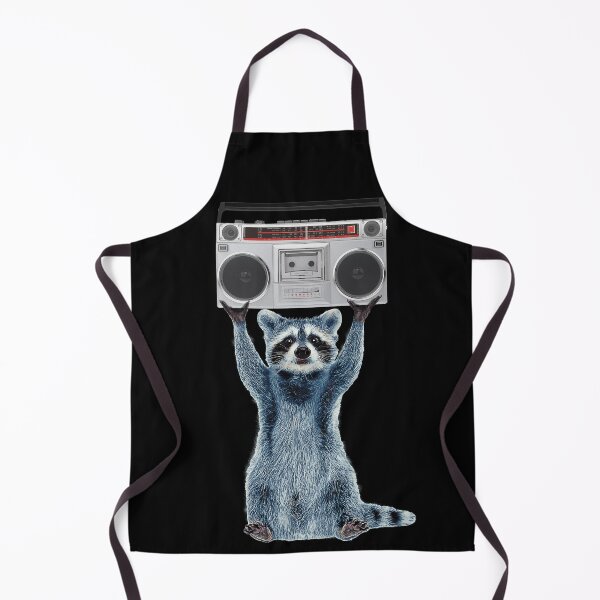 Item preview, Raccoon holding a boombox ,boombox scene designed and sold by TeeARTHY.
