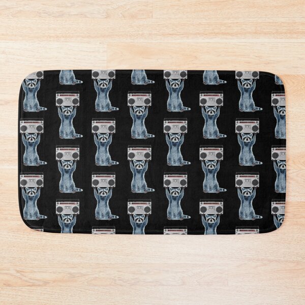 Item preview, Raccoon holding a boombox ,boombox scene designed and sold by TeeARTHY.