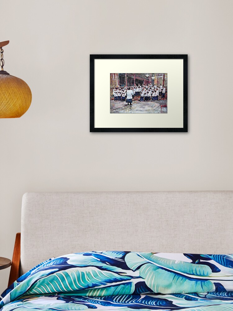 Thumbnail 2 of 7, Framed Art Print, Church Choir Singing - Art Prints & Gifts designed and sold by ballet-dance.