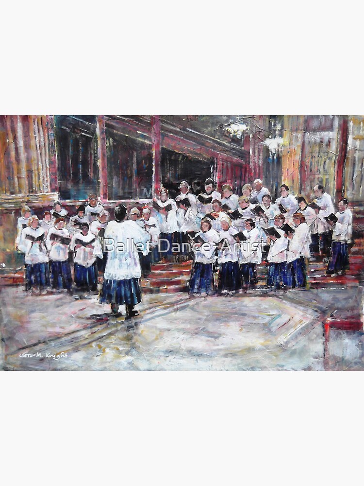 Thumbnail 3 of 3, Sticker, Church Choir Singing - Art Prints & Gifts designed and sold by ballet-dance.