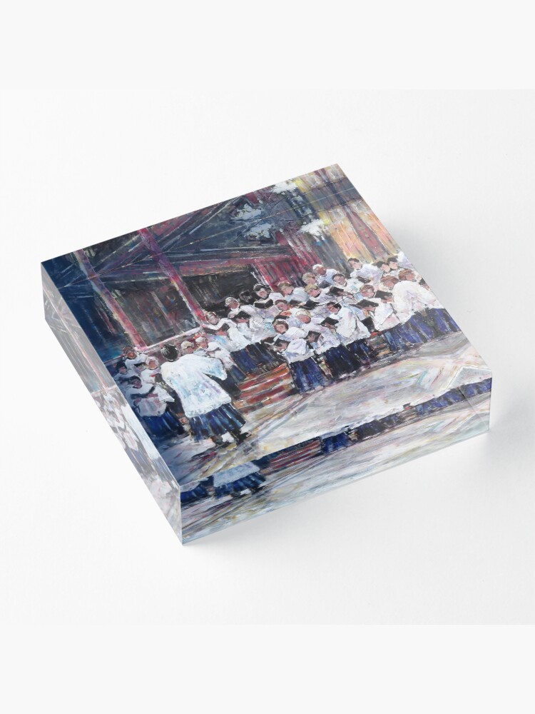 Thumbnail 3 of 5, Acrylic Block, Church Choir Singing - Art Prints & Gifts designed and sold by ballet-dance.