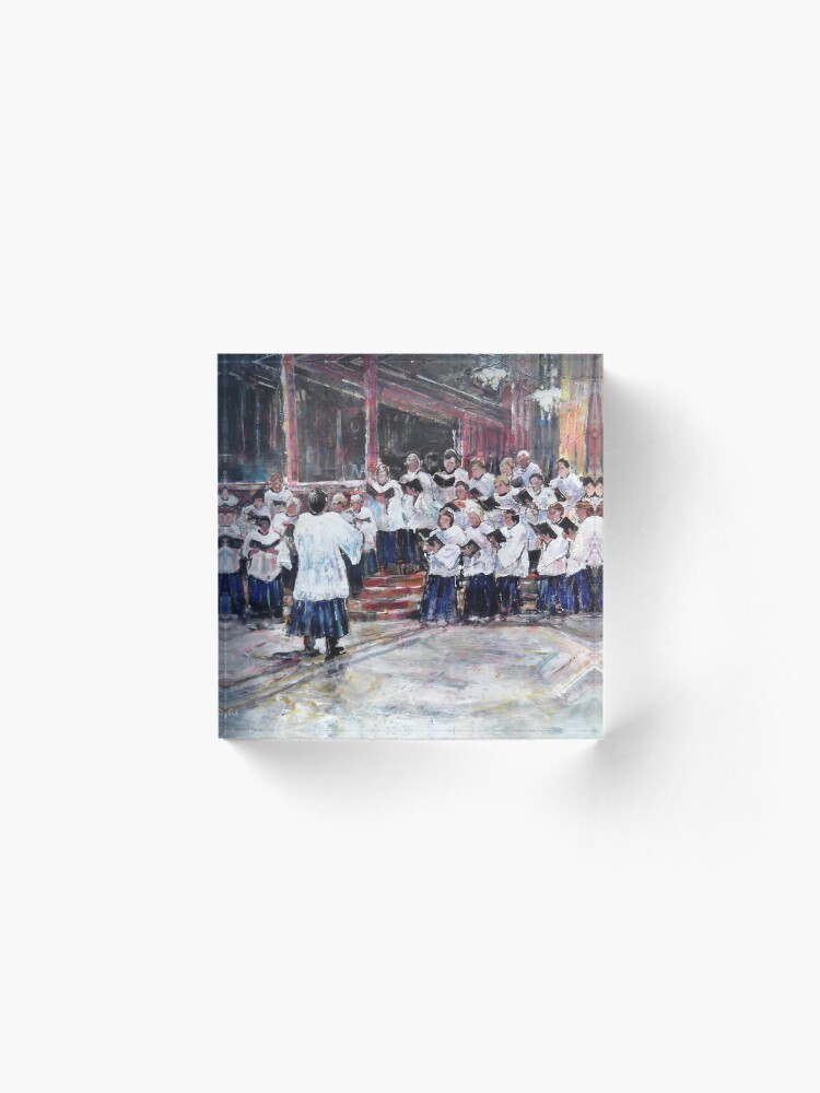 Thumbnail 2 of 5, Acrylic Block, Church Choir Singing - Art Prints & Gifts designed and sold by ballet-dance.
