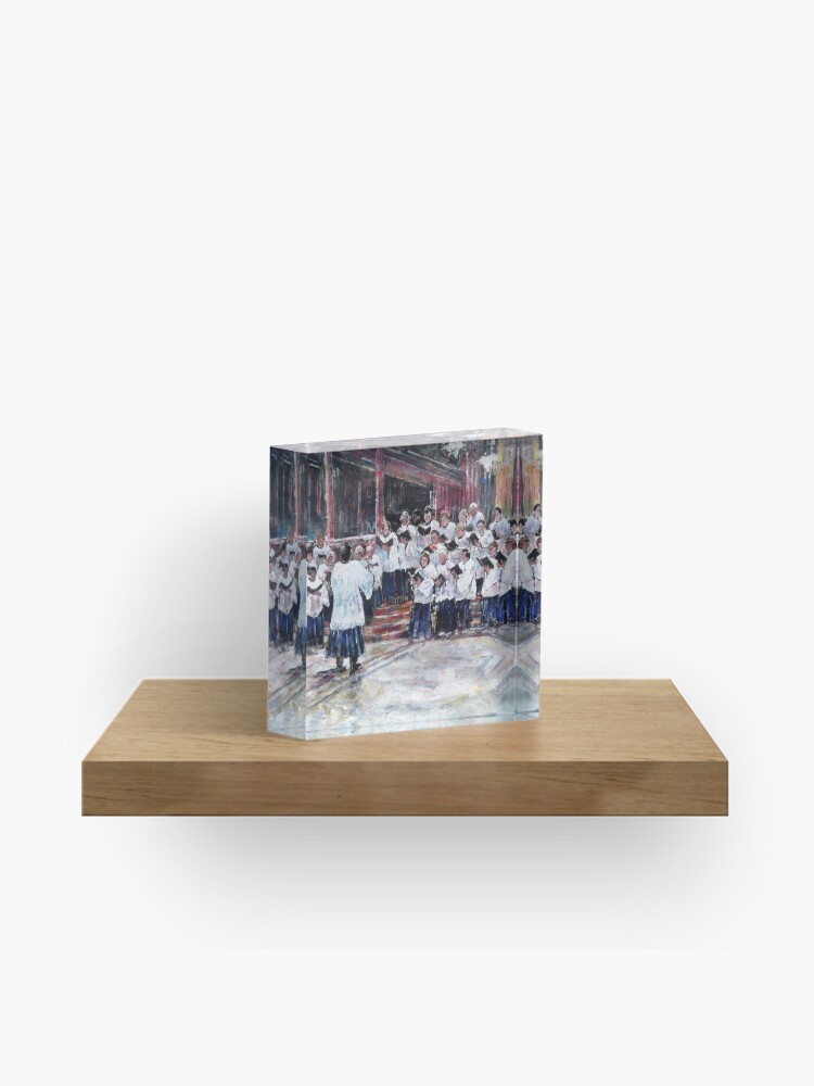 Thumbnail 1 of 5, Acrylic Block, Church Choir Singing - Art Prints & Gifts designed and sold by ballet-dance.