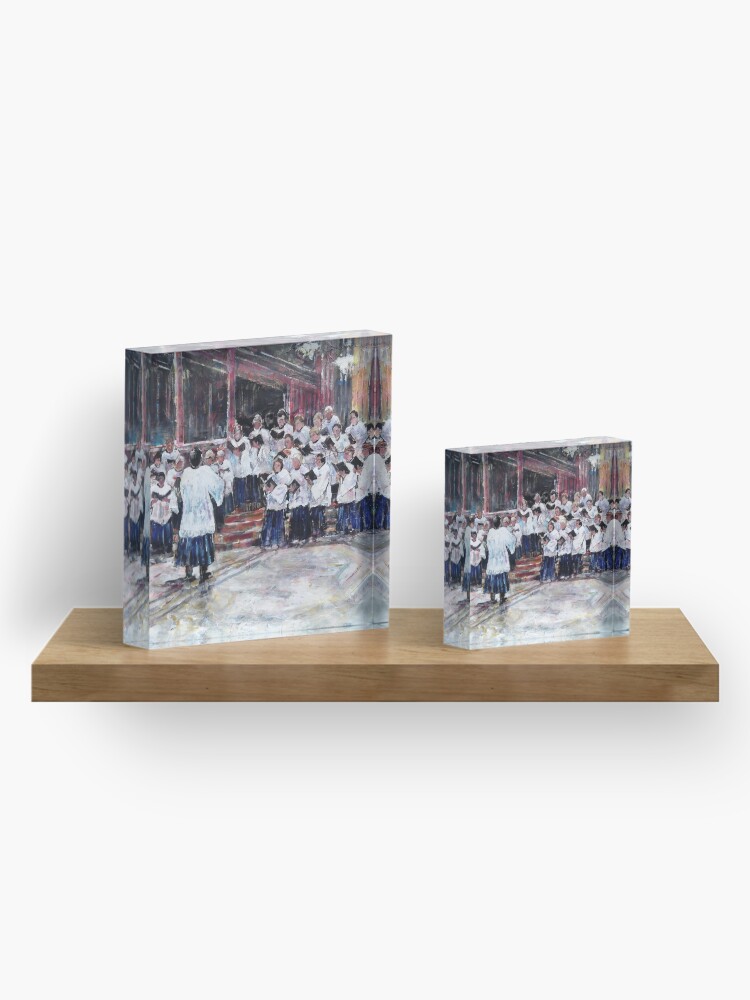 Thumbnail 4 of 5, Acrylic Block, Church Choir Singing - Art Prints & Gifts designed and sold by ballet-dance.