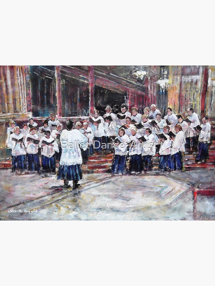 Thumbnail 2 of 2, Art Board Print, Church Choir Singing - Art Prints & Gifts designed and sold by ballet-dance.