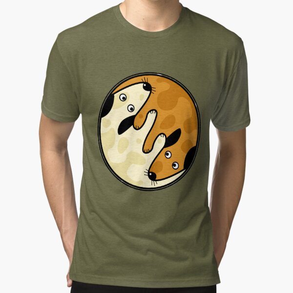 Yin Yang Puppies Tri-blend T-Shirt