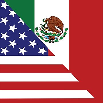Artwork thumbnail, Mexican America Flag by EthosWear