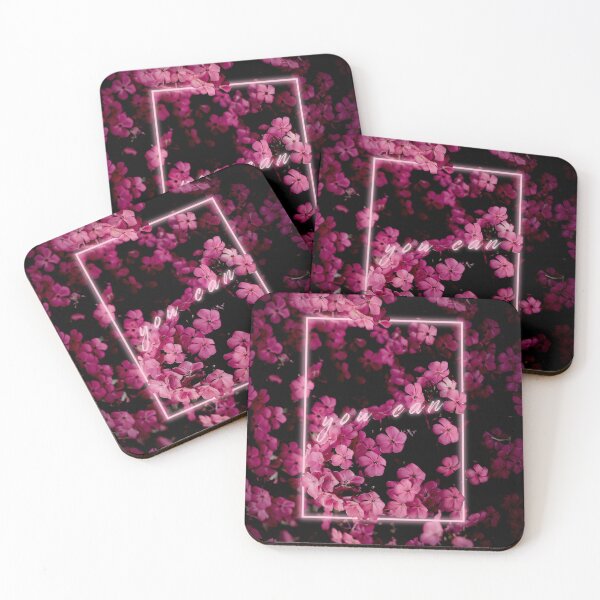 Item preview, You Can - Pink Neon Flowers designed and sold by katiamelnik.