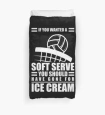 Wenn Sie ein Soft Serve Volleyball Shirt wollten Bettbezug